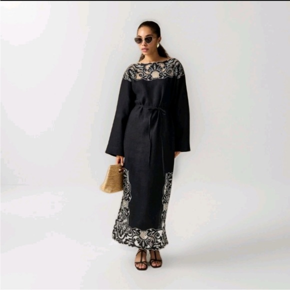 J.Crew Linen Cutwork Tunic Dress - Picture 1 of 11
